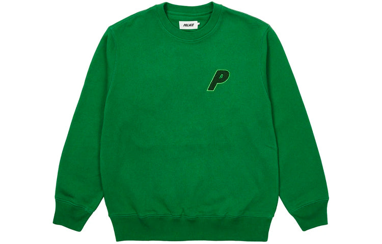 PALACE Alphabet Logo Pattern Round Neck Unisex Green P20CS011