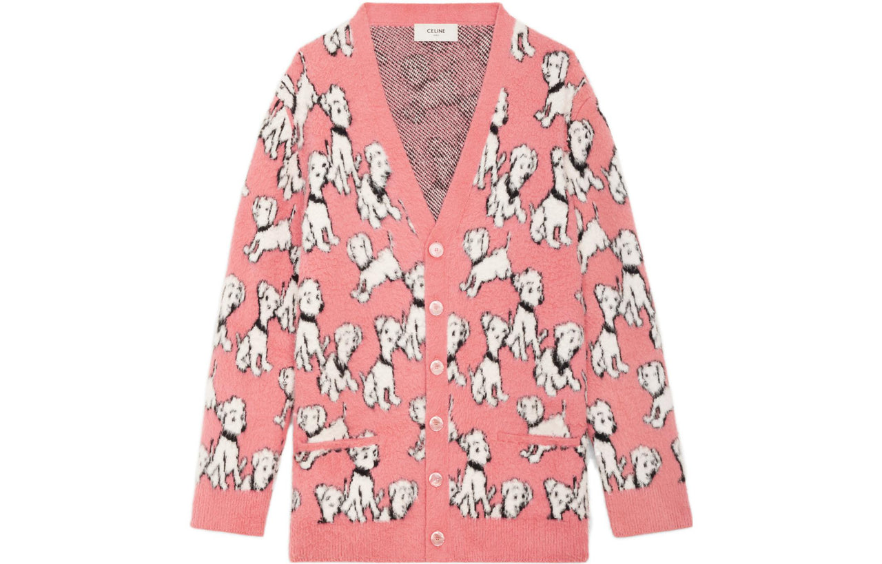 CELINE X AMY DORIAN Co-branded Series Sweaters Men Pink