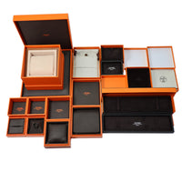 HERMES Rose Gold Plated Bracelets Women's Orange