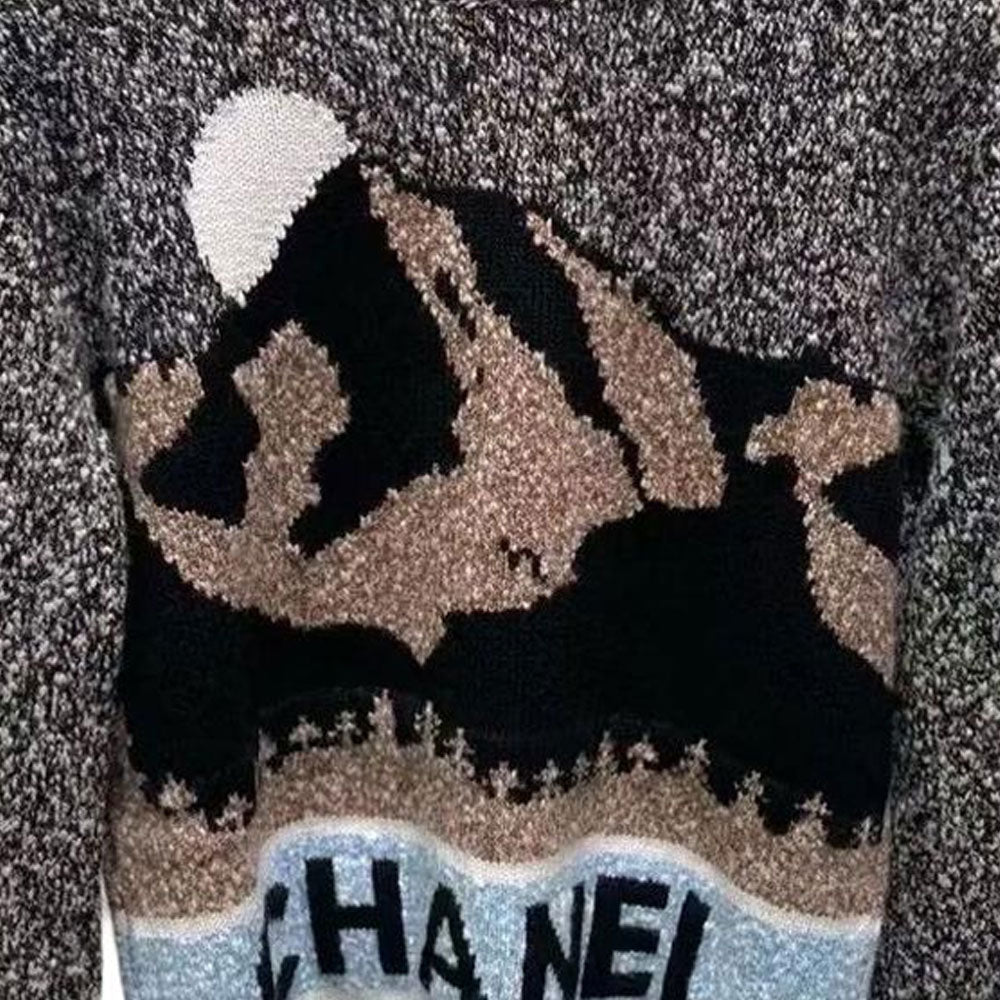 CHANEL NEIGE Ski Series 24 New Fall And Winter Arrivals Sweater Women's Gray