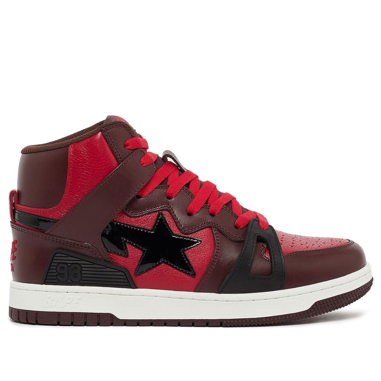 A Bathing Ape Bape Sta 93 High 'Red' 001FWJ301019IRED