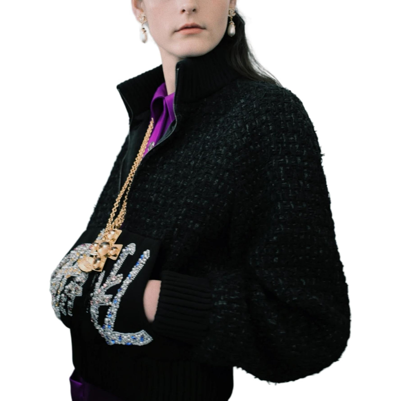 CHANEL Jackets Coats Women's Black