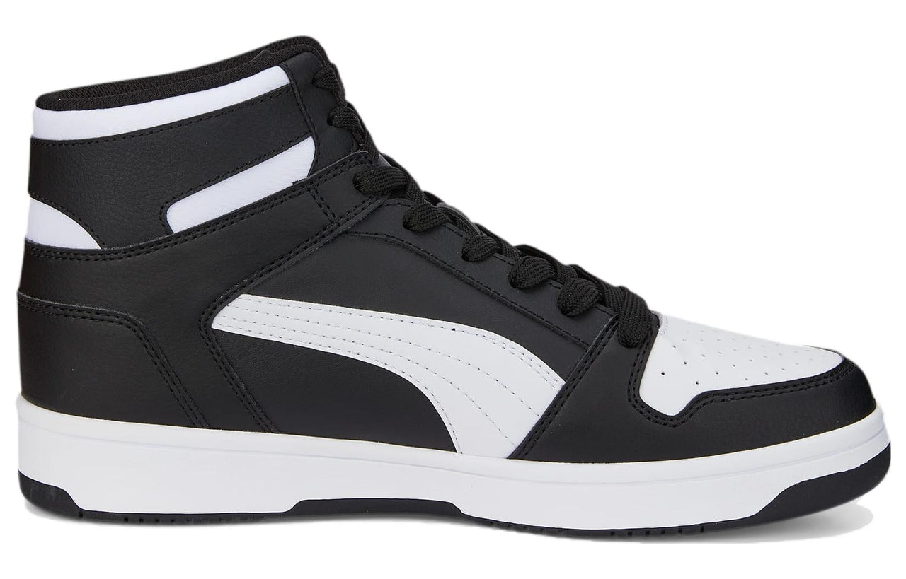 PUMA Rebound Layup High Top Sneakers 'Black White' 386438-01