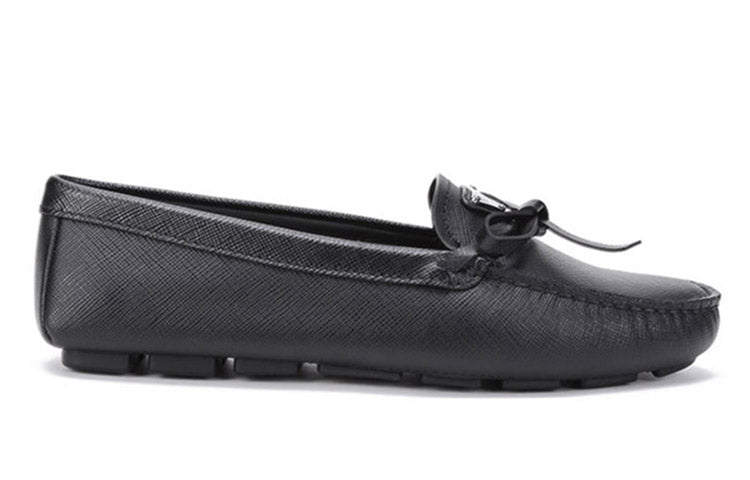 (WMNS) PRADA Saffiano Leather Driving Loafers 'Black' 1DD071_053_F0002_F_005