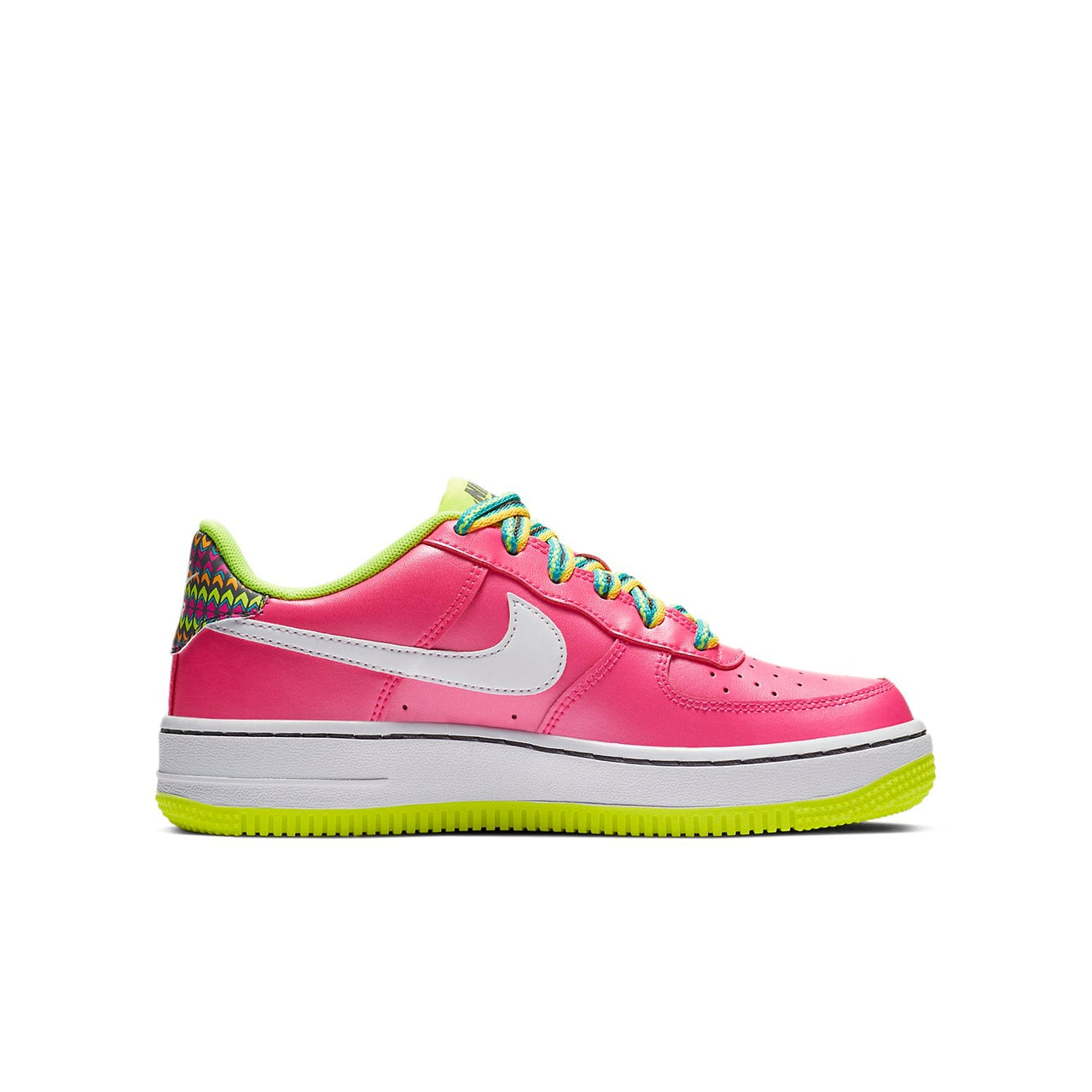 (GS) Nike Air Force 1 'Pink Blast Volt' CW5761-600