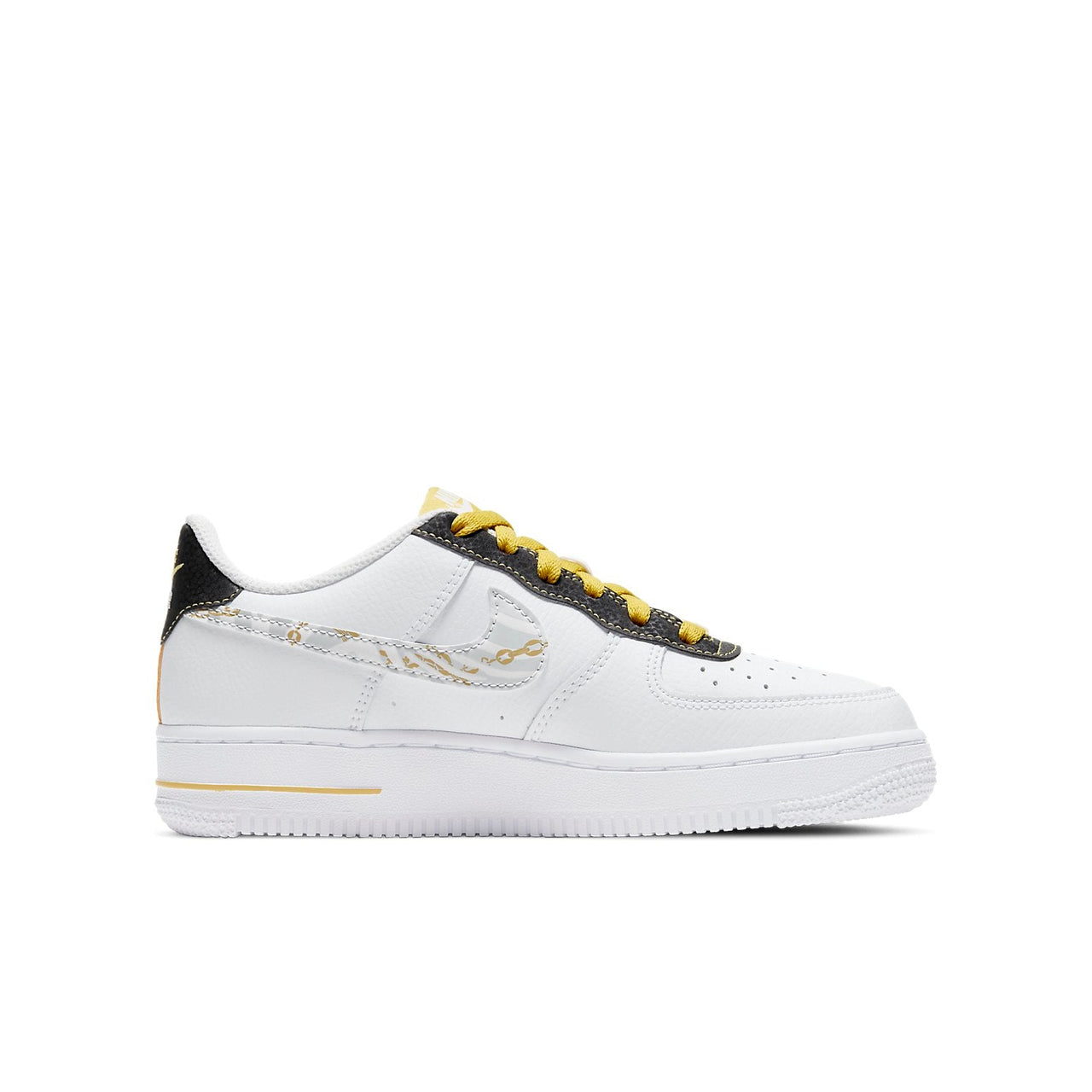 (GS) Nike Air Force 1 '07 LV8 'Gold Links Zebra Print' DH5480-100
