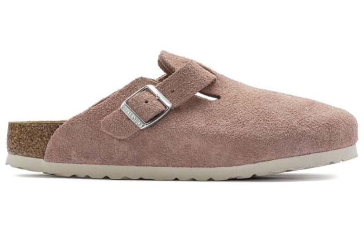 (WMNS) Birkenstock Boston Soft Footbed Suede Leather Narrow Fit 'Pink Clay' 1023263