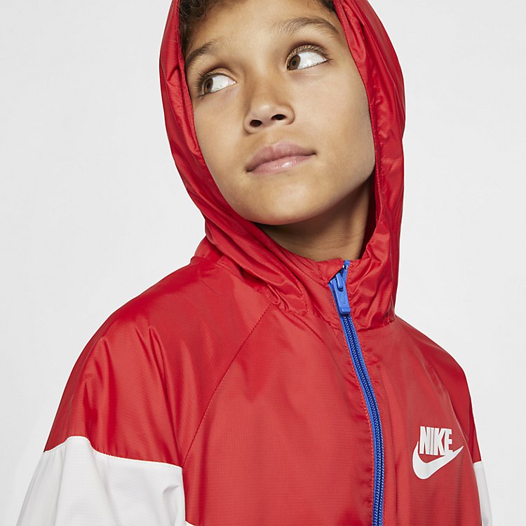 (GS) B Nike Sportswear WR JKT Jacket HD GX QS University Red CJ6722-657