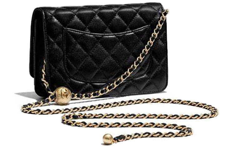 CHANEL Classic Wallet On Chain Lambskin Black