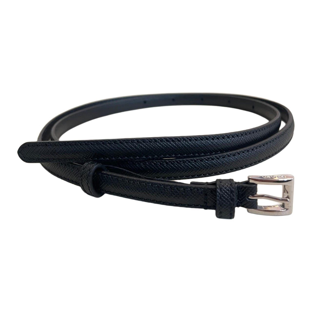 PRADA Leather Belts Unisex Black