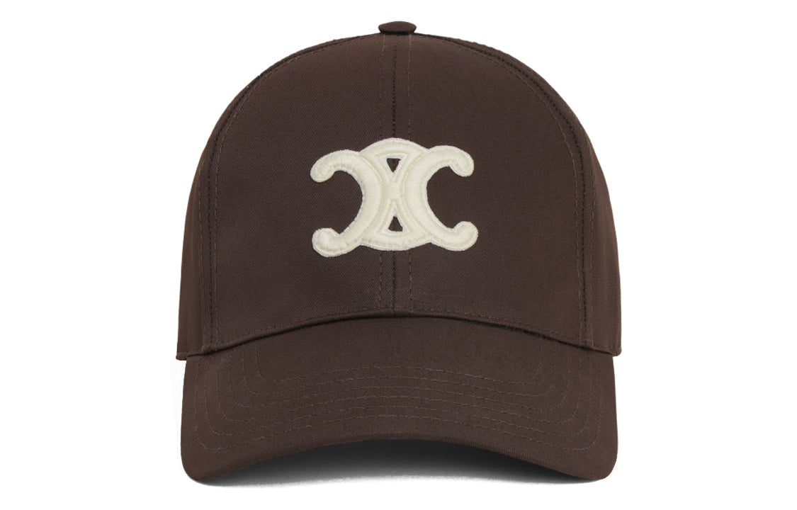 CELINE Cotton Baseball Caps Women's Coffee