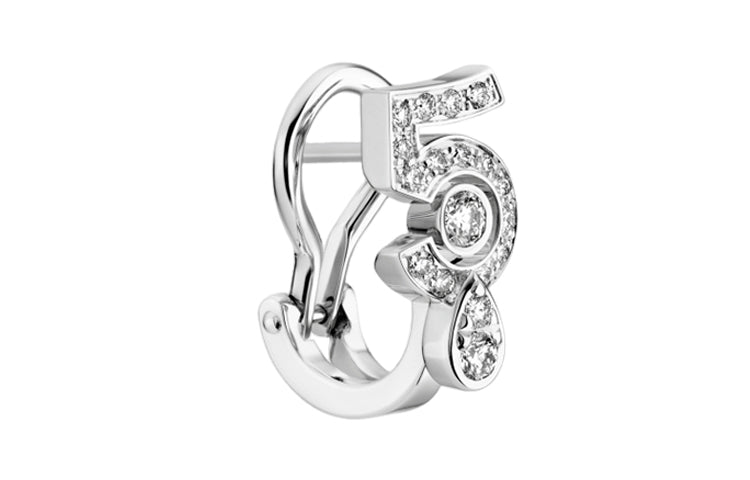 CHANEL Earrings Women's Silver