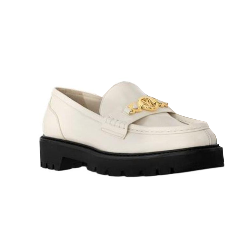 LOUIS VUITTON District Loafers Women's White