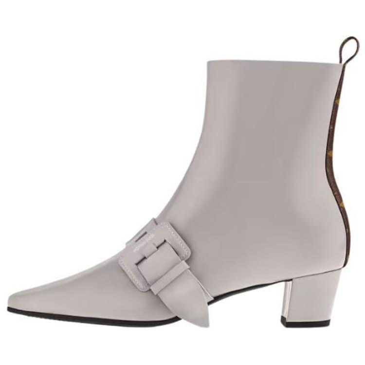 LOUIS VUITTON Fusee Ankle Boots 4.5cm Women's Gray