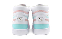 PUMA Ralph Sampson Mid K Mid-top Sneakers White/Pink/Blue 373810-03