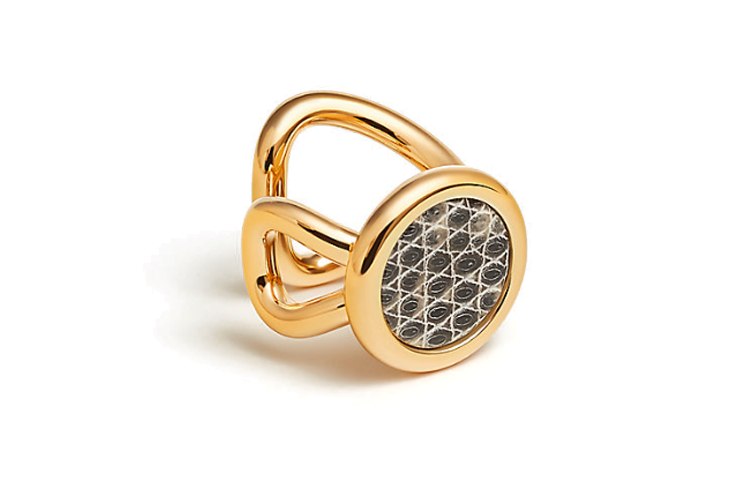 HERMES Clip-On Earrings Women's Gold