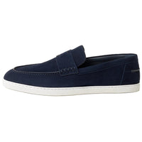 HERMES Job Loafers Men's Dark Blue