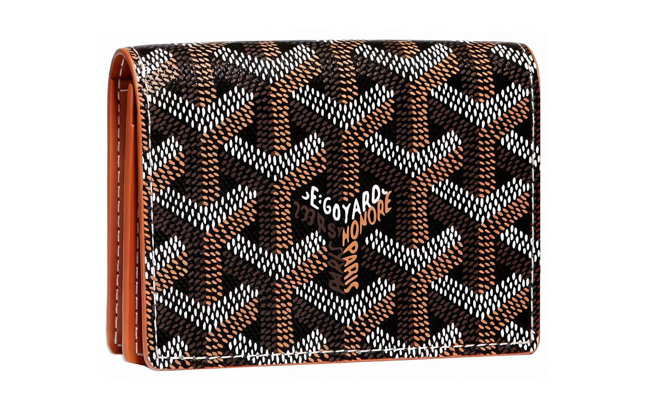 GOYARD MALESHERBES Canvas With Leather Card Holder Unisex Brown