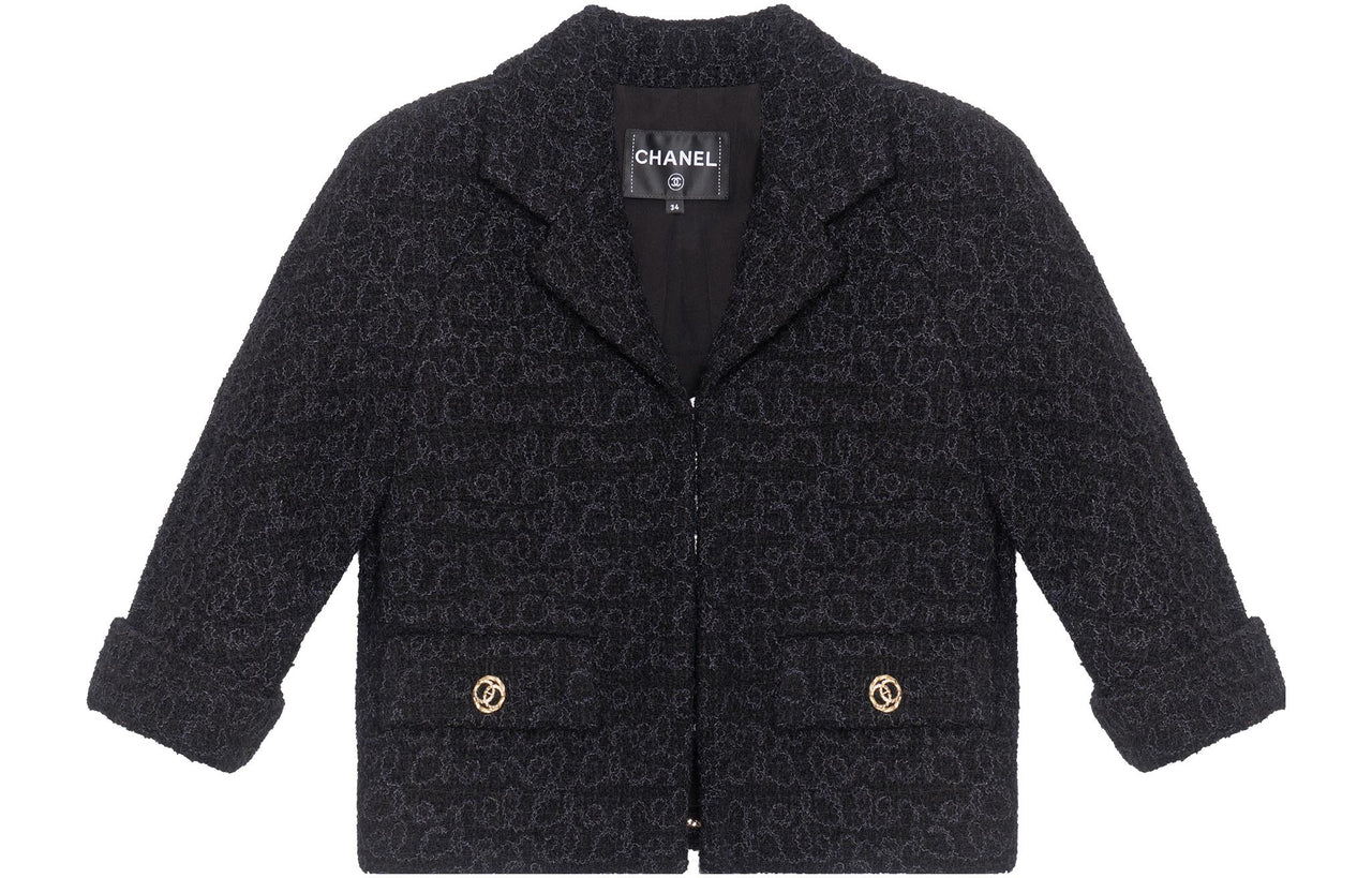 CHANEL Jackets Coats Women's Black