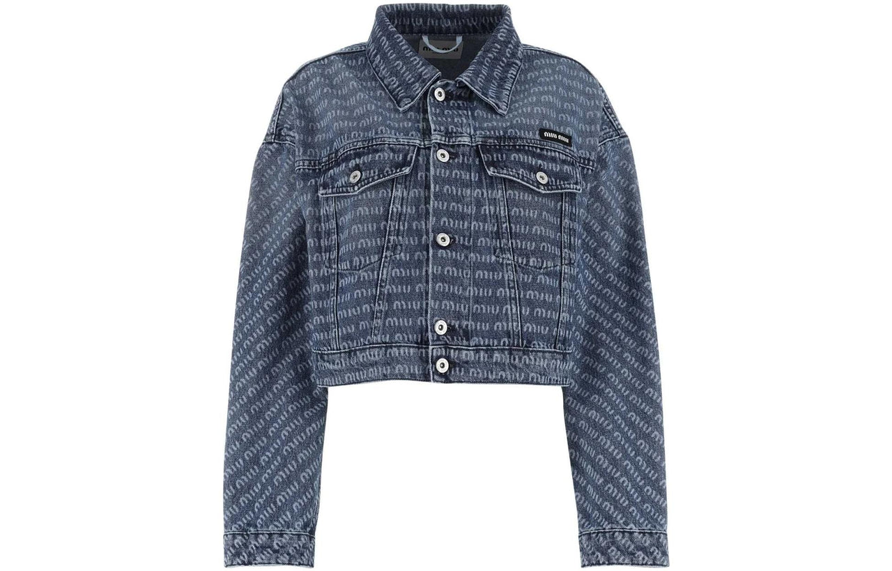 MIU MIU SS23 Denim Jacket Women's Blue