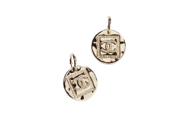 CHANEL Earrings Women's Gold