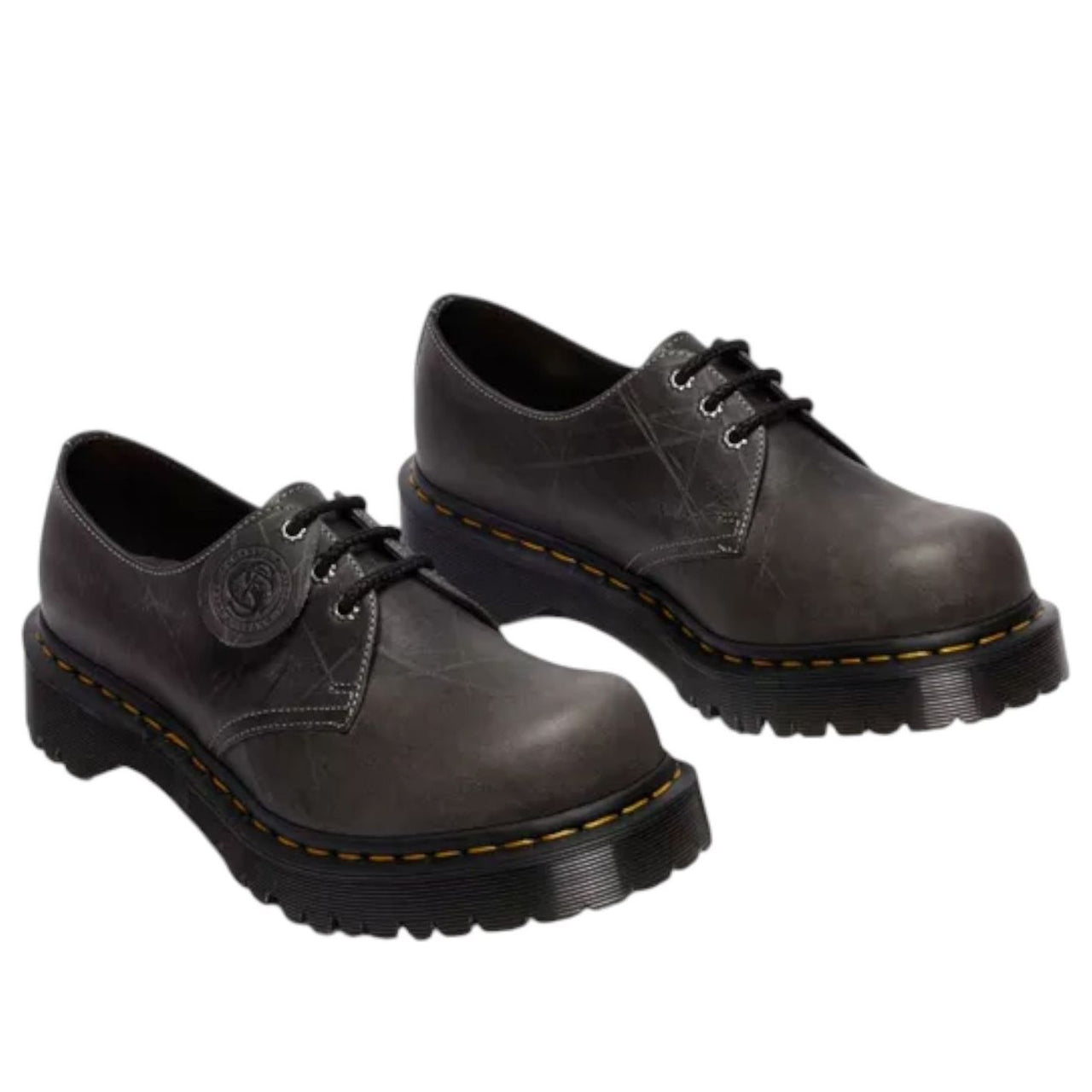 Dr. Martens 1461 Natural Grain Bump Toe 'Gunmetal' 41598020