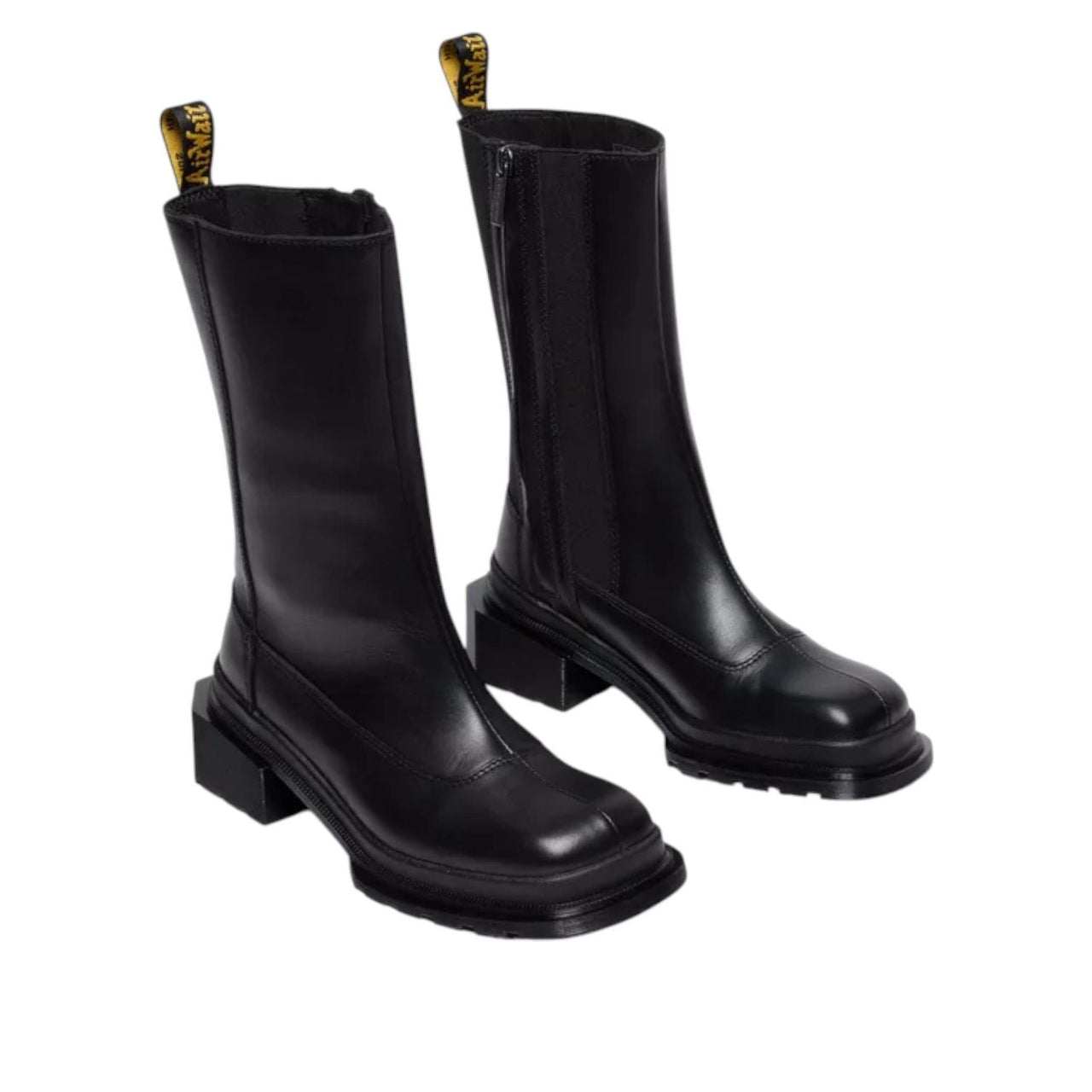 (WMNS) Dr. Martens Maybole Hi Square Toe Chelsea Boots 'Black' 41993001