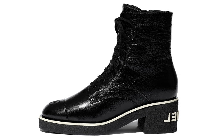 CHANEL Ankle Boots 4.5cm Women's Black