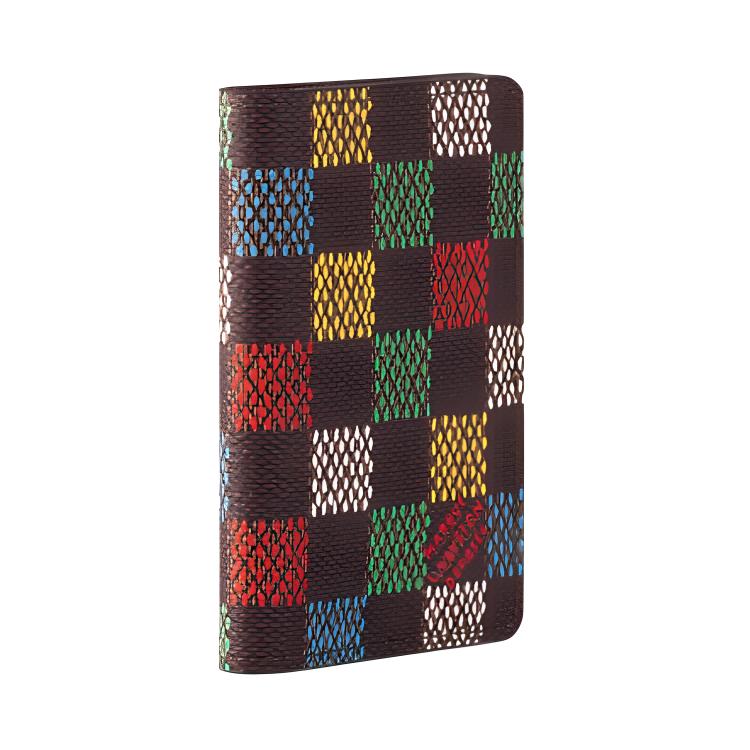 LOUIS VUITTON Pocket Organizer Coated Canvas Card Holder Men's Brown & Multicolor