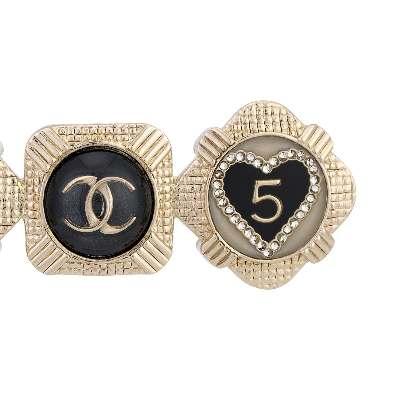 CHANEL Hair Clips Women's Gold