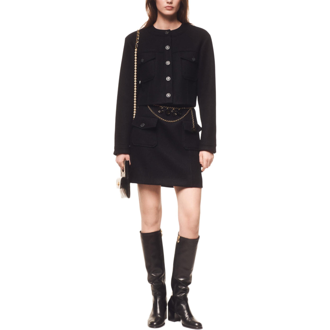 CHANEL 24 Fall Winter Jackets & Coats Women's Black