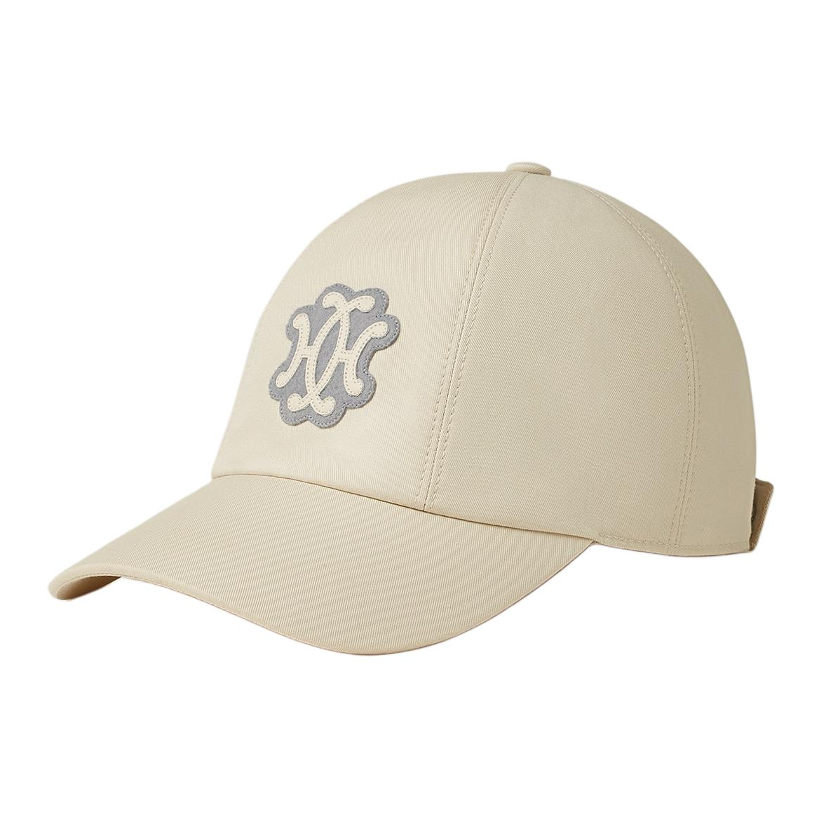 HERMES Cotton Baseball Caps Women's White