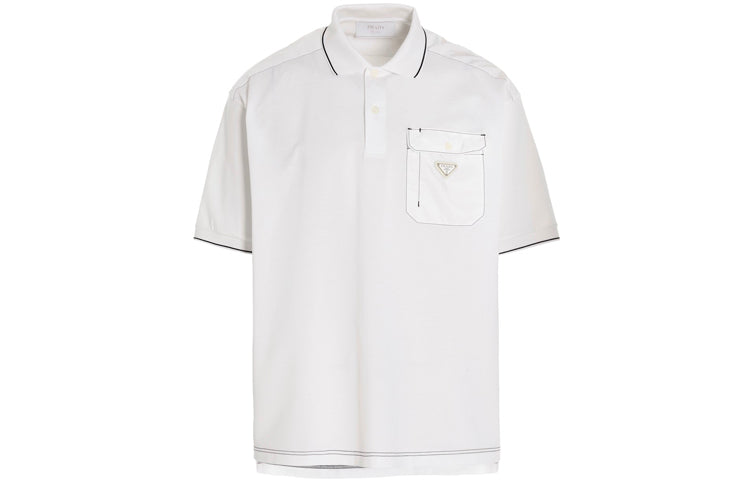 PRADA SS22 Polo Shirt Men's White