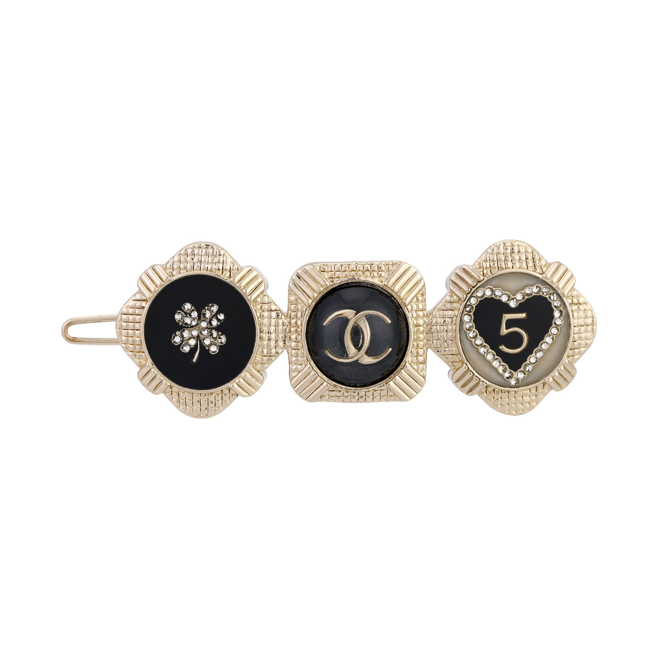 CHANEL Hair Clips Women's Gold