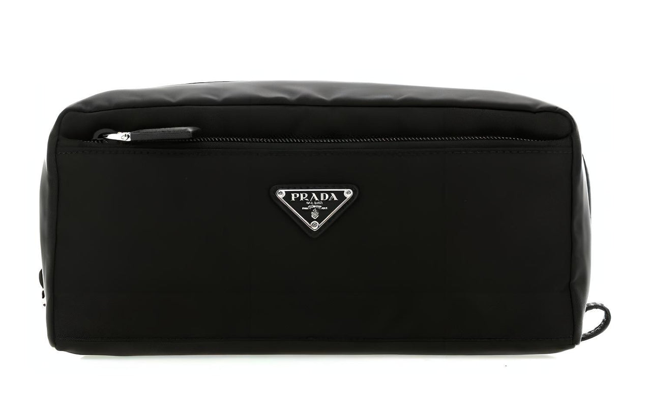 PRADA Nylon Makeup Bag Men's Black