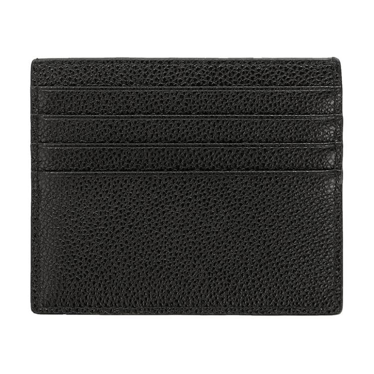 PRADA Calfskin Card Holder Men's Black