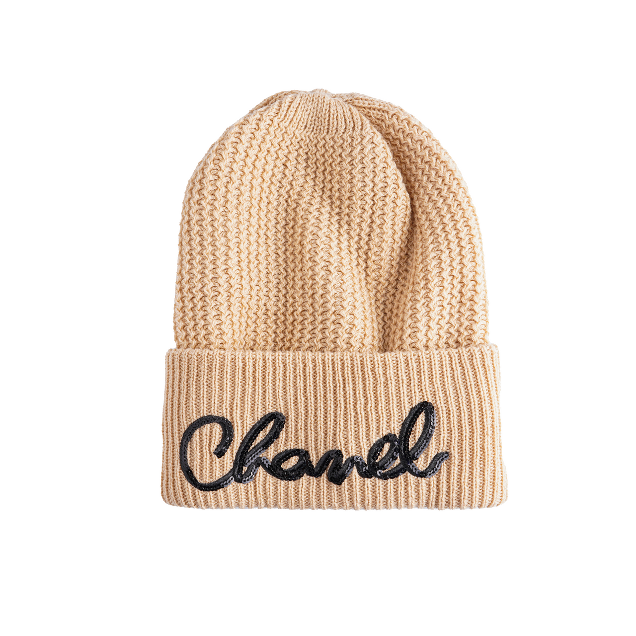 CHANEL Cashmere Beanies Unisex Yellow