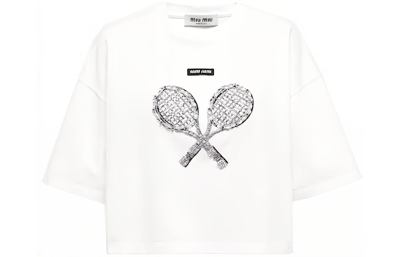 MIU MIU FW22 Crop Top Women's White