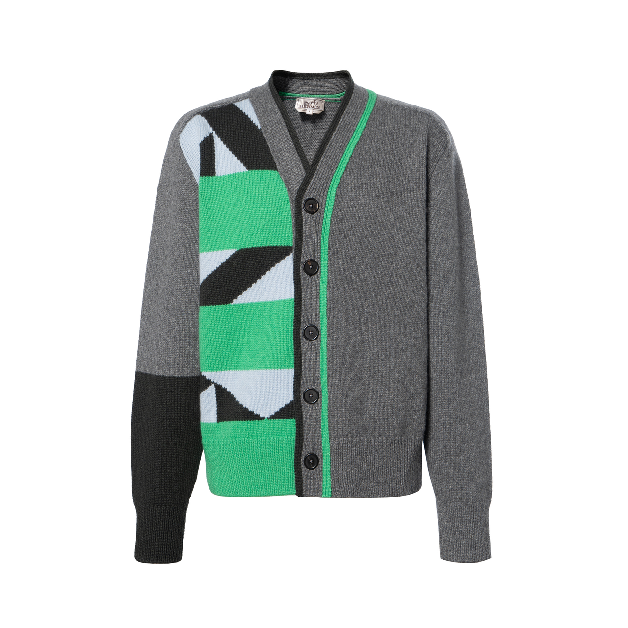 HERMES 2010s Rayures Tangram Cardigan