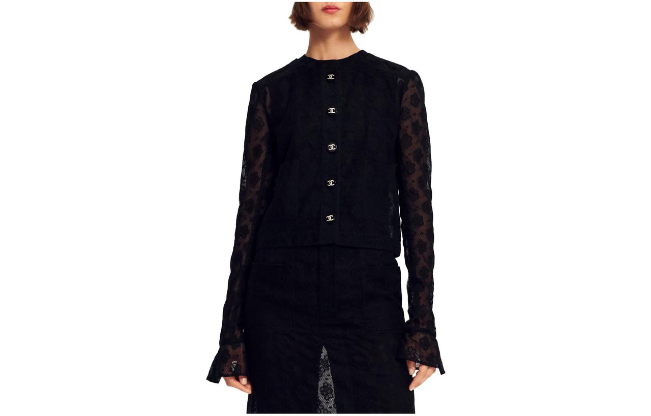 CHANEL Jackets Women's Black