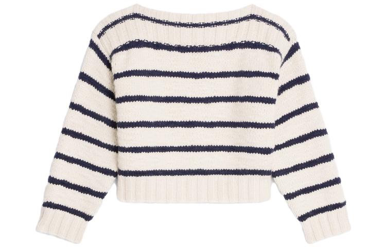 CELINE Marinière Boat Neck Sweater In Cashmere