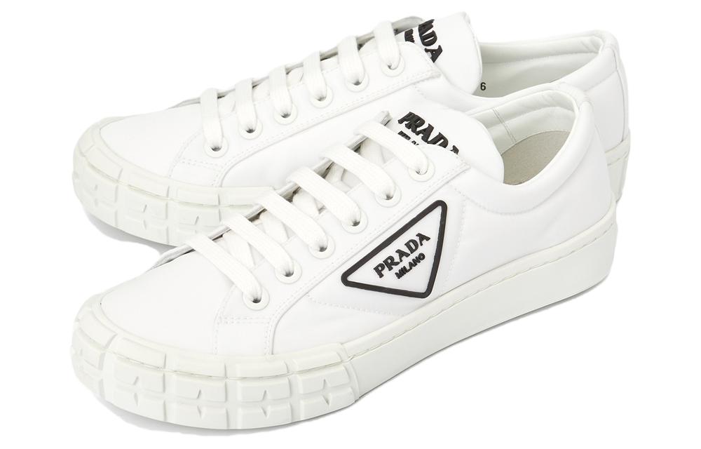 PRADA Stylish Skateboarding Shoes Men's White