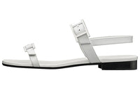 HERMES Hapi Strap Sandals Women's White