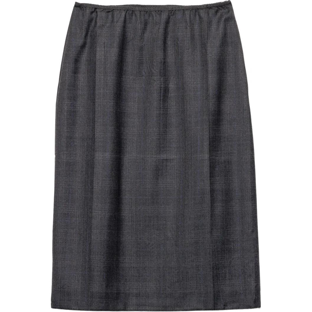 PRADA High Waist Straight Hem Skirt