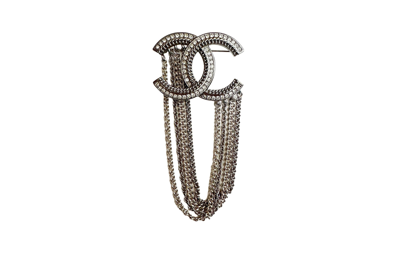 CHANEL Brooches Unisex Silver