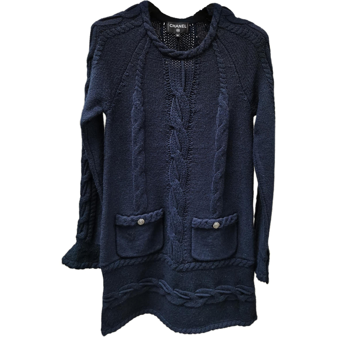 CHANEL FW18 Sweater Women's Dark Blue