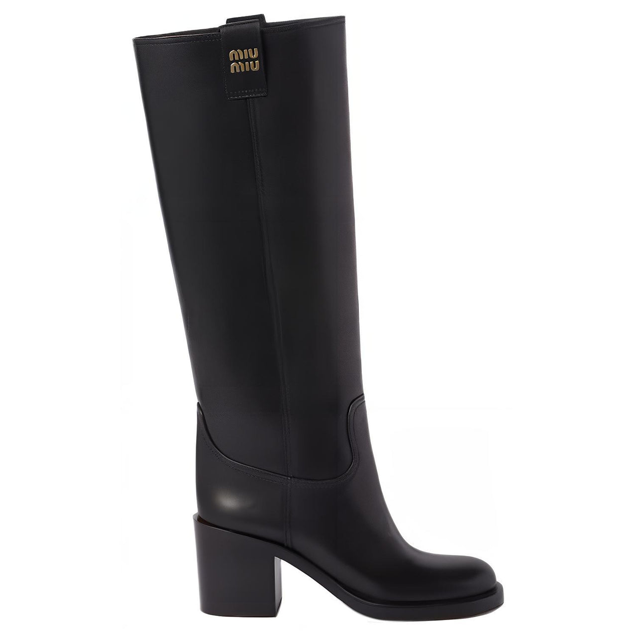 MIU MIU Knee-high Boots 7.5cm Women's Black
