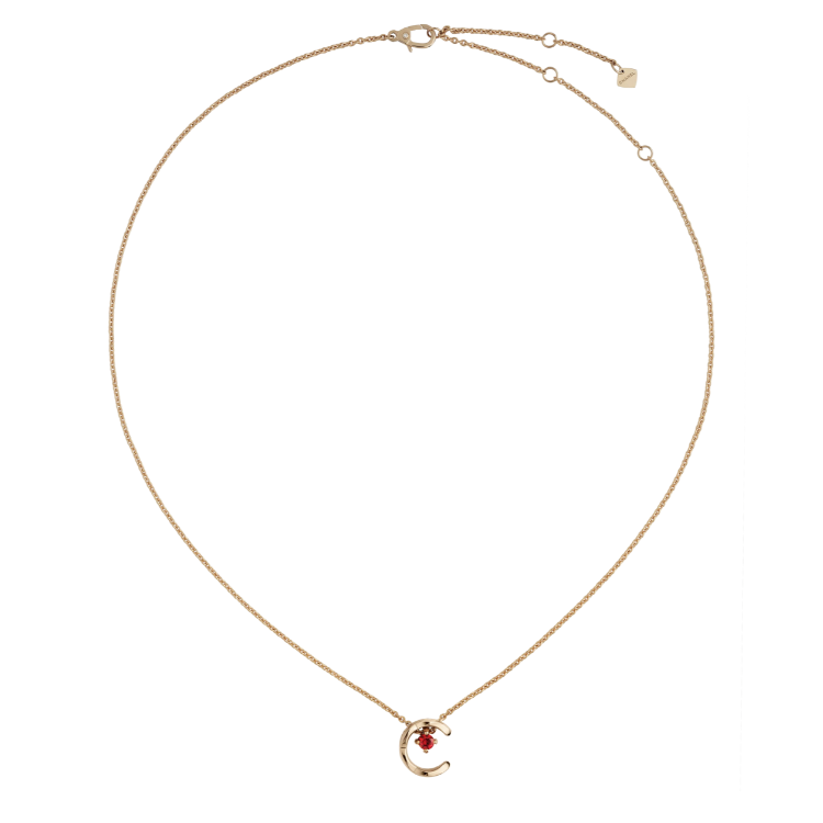 CHANEL Ruby Necklaces Women's Beige
