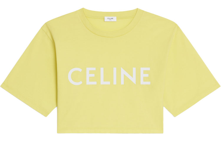 CELINE Crop Tops Women's Yellow