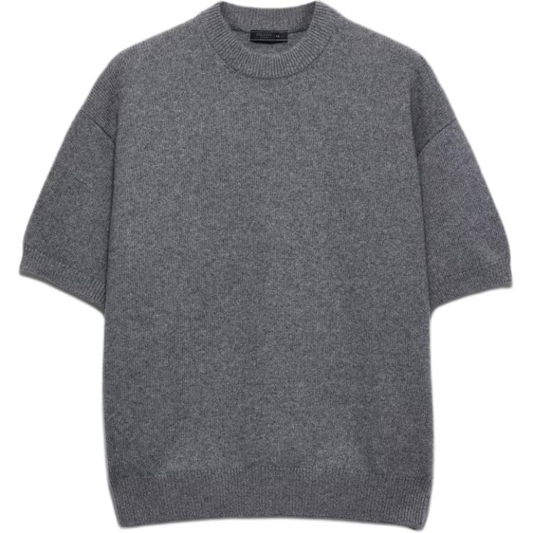 PRADA SS25 Cashmere Sweater Men's Gray